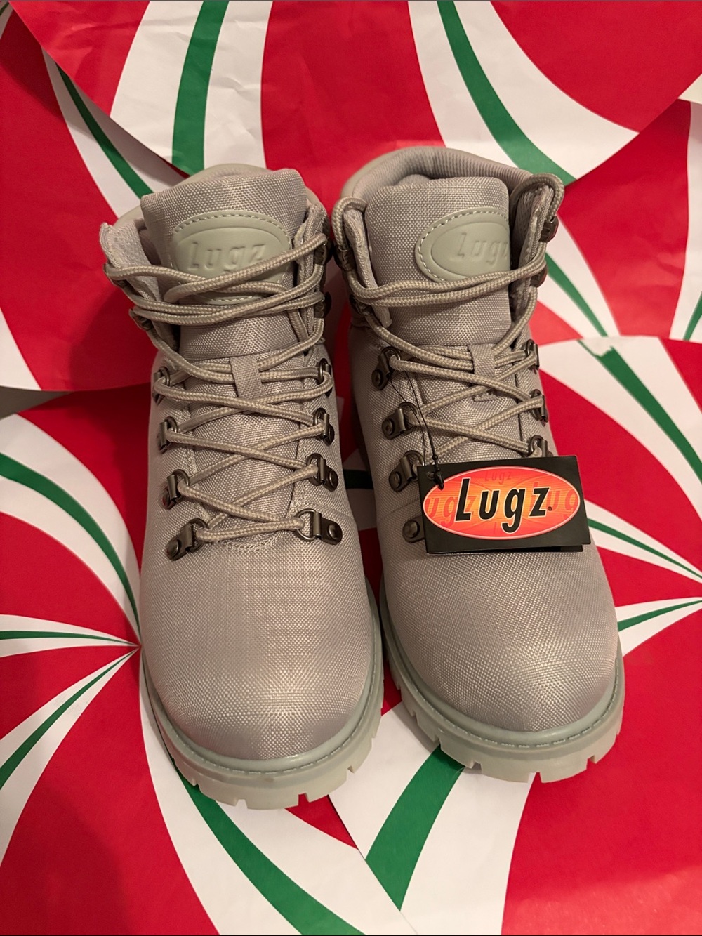 Lugz women’s Light Gray Lace-Up Hiking Boots